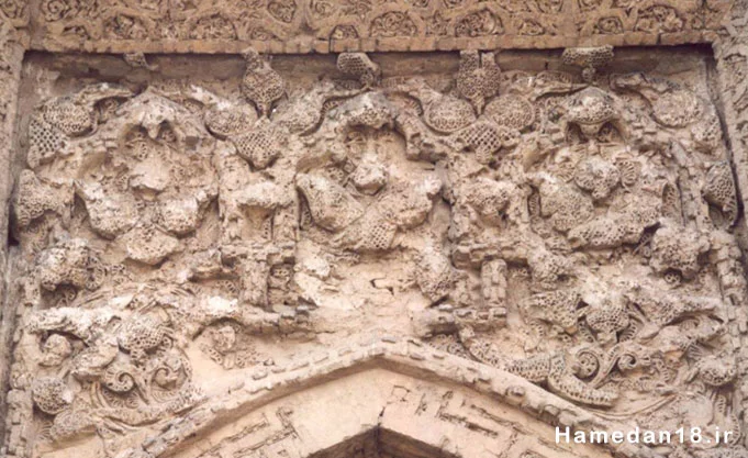 گنبد علویان، گنجینه گچبری سلجوقی 16 کچ بری گنبد علویان